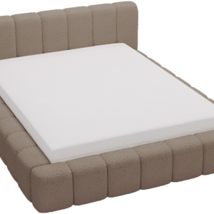 Łóżko tapicerowane boucle 140×200 Bolonia, stelaż metalowy – Brązowy 1052976 Łóżko tapicerowane boucle 140×200 Bolonia, stelaż metalowy – Brązowy 1052976