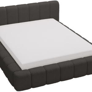 Łóżko tapicerowane boucle 140×200 Bolonia, stelaż metalowy – Czarny 1051975 Łóżko tapicerowane boucle 140×200 Bolonia, stelaż metalowy – Czarny 1051975