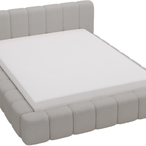 Łóżko tapicerowane boucle 180×200 Bolonia, stelaż metalowy – Jasny szary 1051913 Łóżko tapicerowane boucle 180×200 Bolonia, stelaż metalowy – Jasny szary 1051913