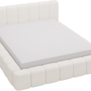 Łóżko tapicerowane boucle 180×200 Bolonia, stelaż metalowy – Kremowy 1053225 Łóżko tapicerowane boucle 180×200 Bolonia, stelaż metalowy – Kremowy 1053225