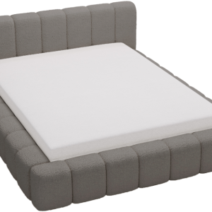 Łóżko tapicerowane boucle 180×200 Bolonia, stelaż metalowy – Szary 1053235 Łóżko tapicerowane boucle 180×200 Bolonia, stelaż metalowy – Szary 1053235