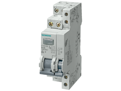 Łącznik kontrolny 20 A 3ZZ 1 lampka 230 V z pomocniczym wyłącznikiem prądu 1ZZ+1ZR | 5TE8108