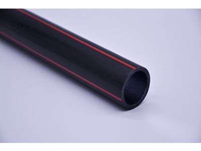 Rura światłowodowa do kabli optotelekomunikacyjnych ERS40x3,7 750N pasek czerwony (250m/1250m) | 40040037250323 ESCPIPE