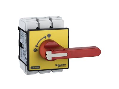 Rozłącznik VCF 125A 3P 690V uchwyt czerwony do blokowania | VCF5 Schneider Electric