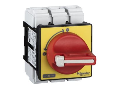 Rozłącznik VCF 80A 3P 690V uchwyt czerwony do blokowania | VCF4 Schneider Electric