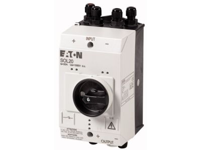 Rozłącznik w obudowie, 20 A DC SOL20/2MV | 120919 Eaton